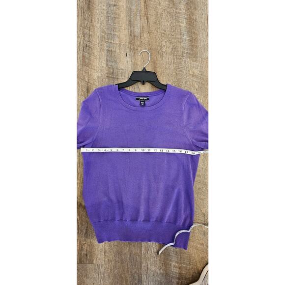 Lands' End Purple Women's Blouse, medium tall - Picture 4 of 4